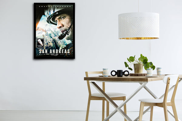 San Andreas Signed Poster with COA