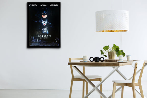 Batman Returns Signed Poster with COA