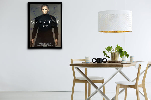James Bond: 007 Spectre Signed Poster with COA