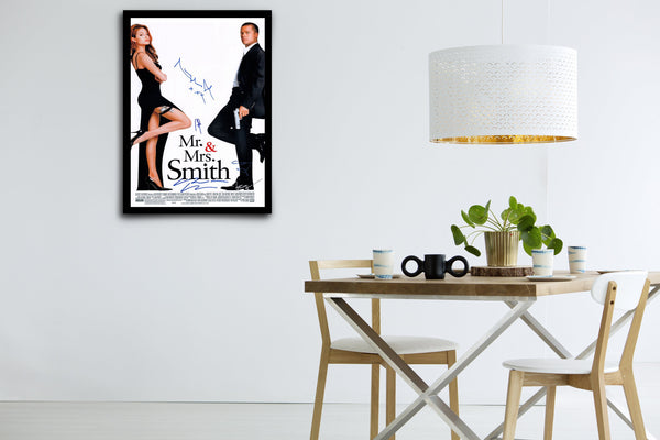 Mr. and Mrs. Smith Original Movie Poster Signed Poster with COA