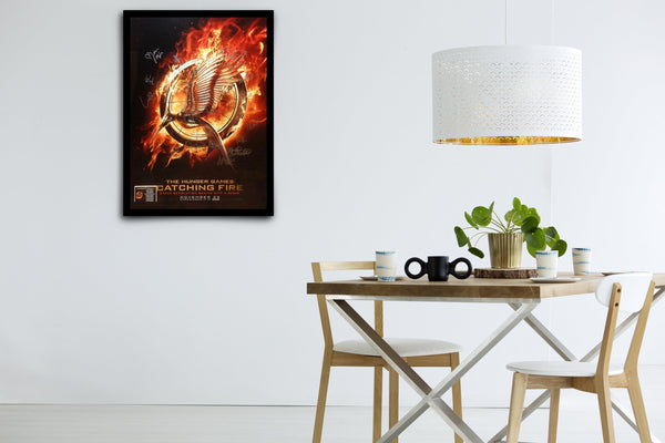 The Hunger Games: Catching Fire Signed Poster with COA