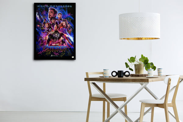 Avengers Endgame Signed Poster with COA