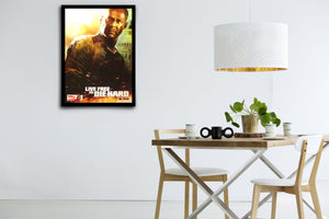 Live Free or Die Hard Signed Poster with COA