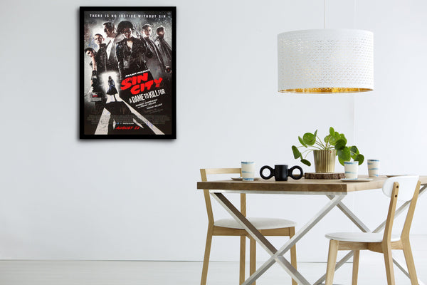 Sin CIty: A Dame To Kill For Signed Poster with COA