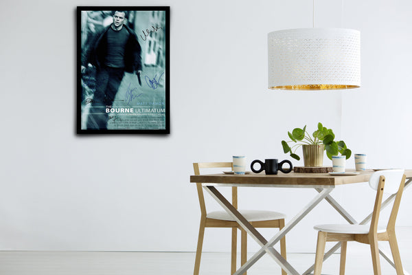 The Bourne Ultimatum Signed Poster with COA