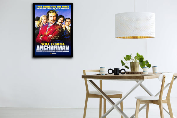 Anchorman: The Legend of Ron Burgundy Signed Poster with COA