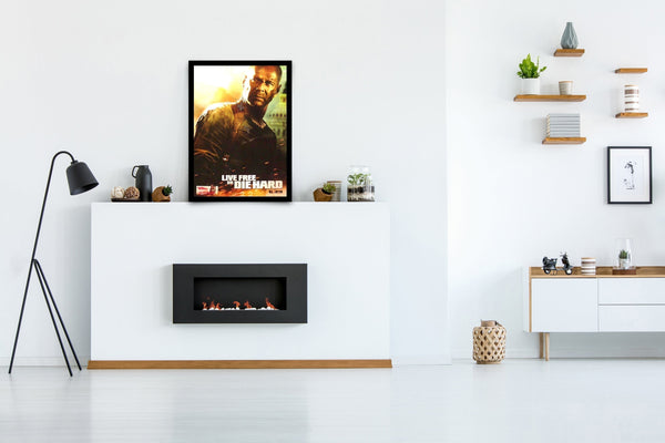 Live Free or Die Hard Signed Poster with COA