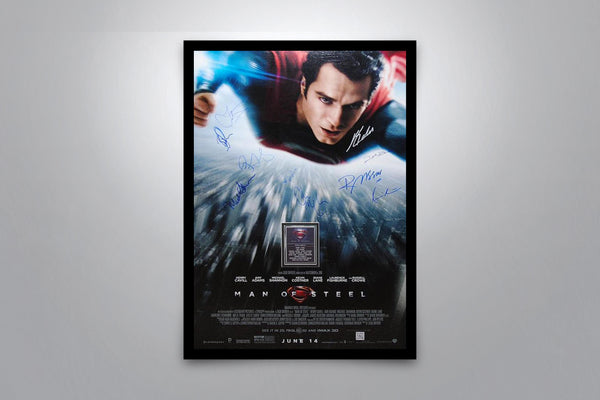 Man of Steel Signed Poster with COA