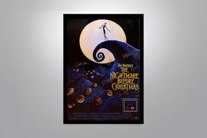 The Nightmare Before Christmas Signed Poster with COA