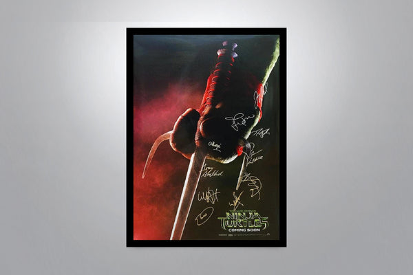 TEENAGE MUTANT NINJA TURTLES - Signed Poster + COA