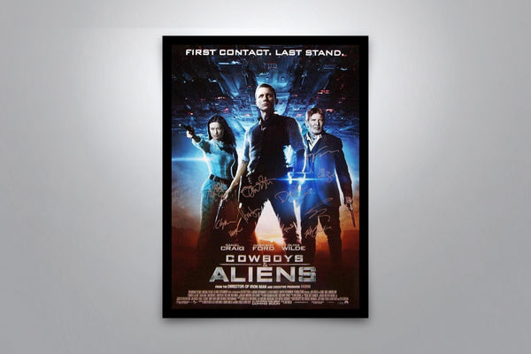Cowboys and Aliens Signed Poster with COA