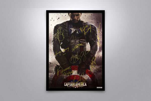 Captain America The First Avenger Signed Poster with COA