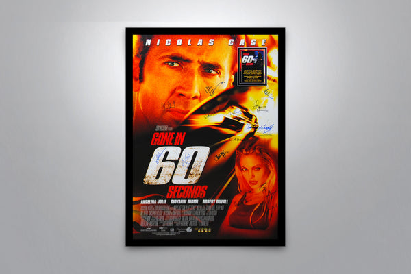 GONE IN 60 SECONDS - Signed Poster + COA