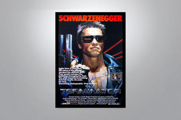 THE TERMINATOR - Signed Poster + COA