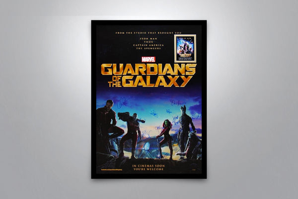 Guardians of the Galaxy Signed Poster with COA