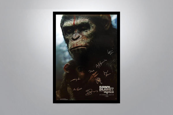 Dawn of the Planet of the Apes Signed Poster with COA