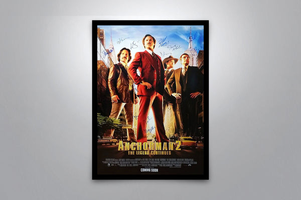 Anchorman 2: The Legend Continues Signed Poster with COA