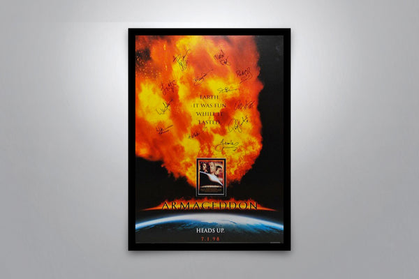 Armageddon Signed Poster with COA