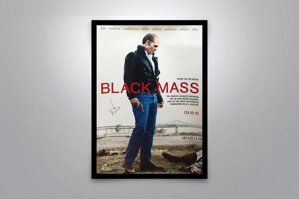 Black Mass Signed Poster with COA