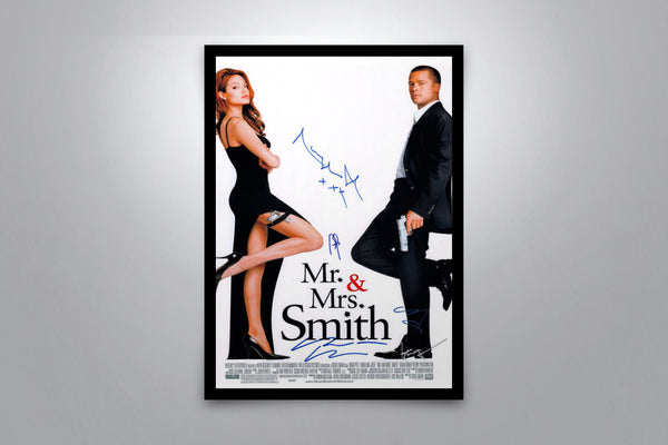 Mr. and Mrs. Smith Original Movie Poster Signed Poster with COA