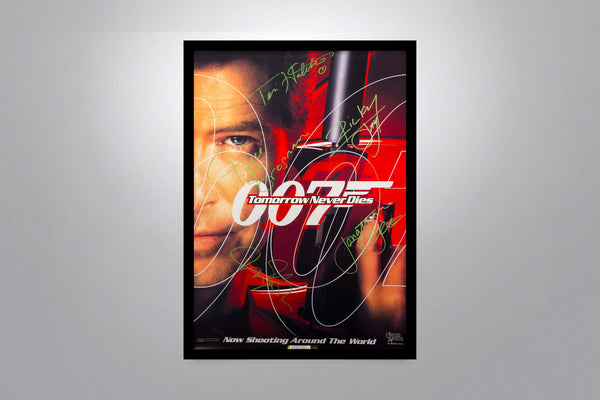 JAMES BOND: Tomorrow Never Dies - Signed Poster + COA