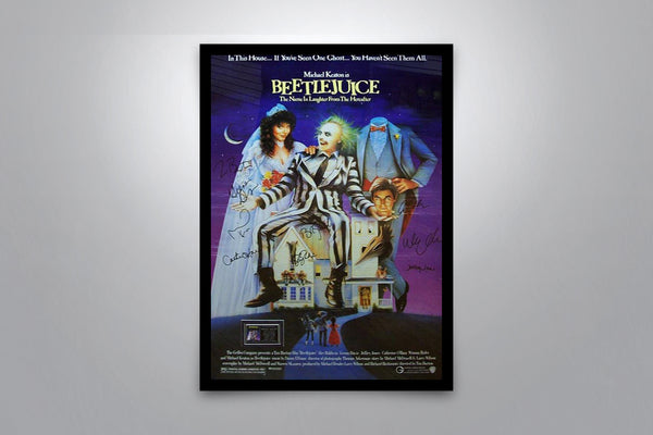Beetlejuice Signed Poster with COA