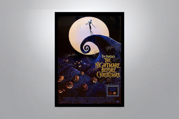 The Nightmare Before Christmas Signed Poster with COA