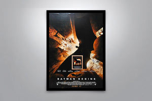 Batman Begins Signed Poster with COA
