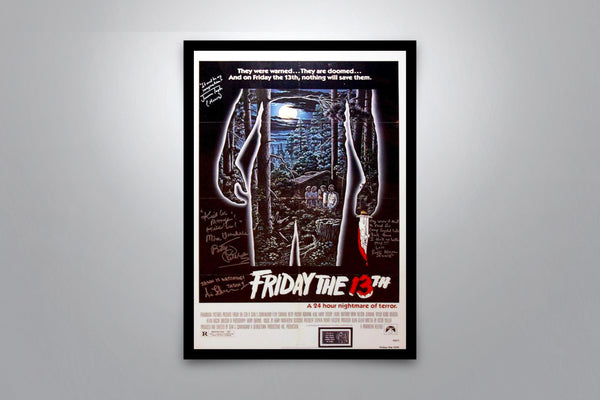 Friday the 13th Signed Poster with COA