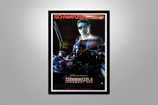 Terminator 2: Judgment Day Signed Poster with COA