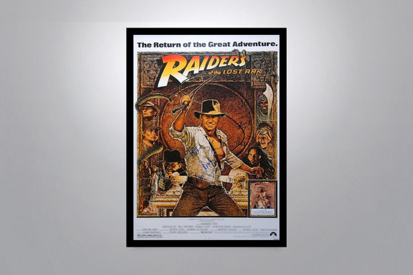 Indiana Jones and the Raider's of the Lost Ark Signed Poster with COA