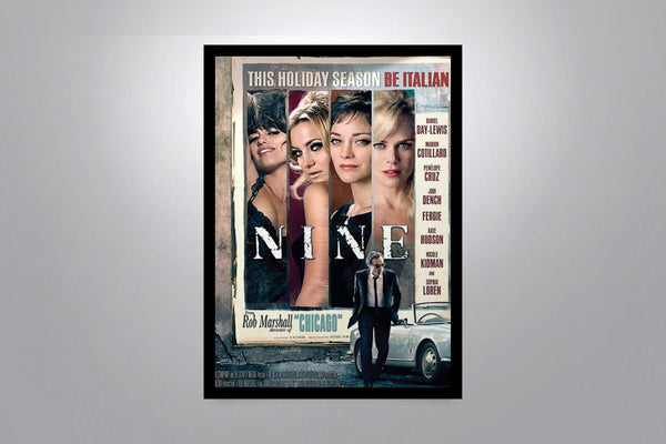 Nine Signed Poster with COA