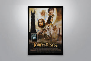 The Lord of the Rings: The Two Towers Signed Poster with COA