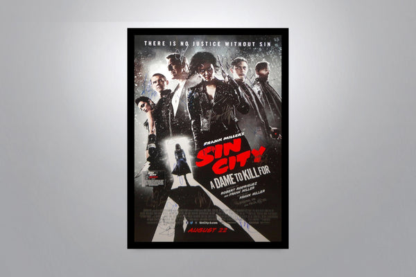Sin CIty: A Dame To Kill For Signed Poster with COA