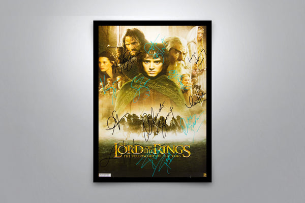 LORD OF THE RINGS: The Fellowship of the Ring - Signed Poster + COA