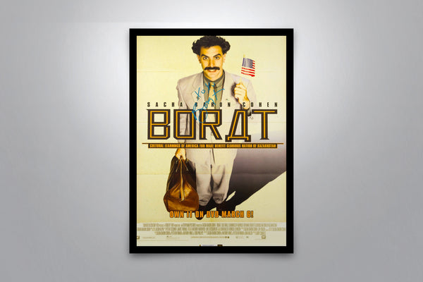 Borat Signed Poster with COA