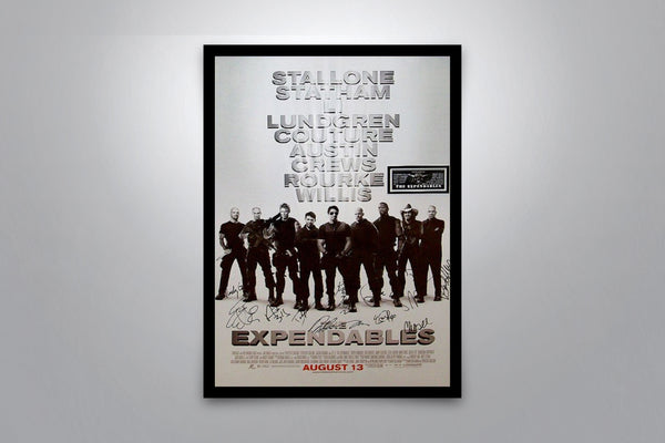 Expendables Signed Poster with COA