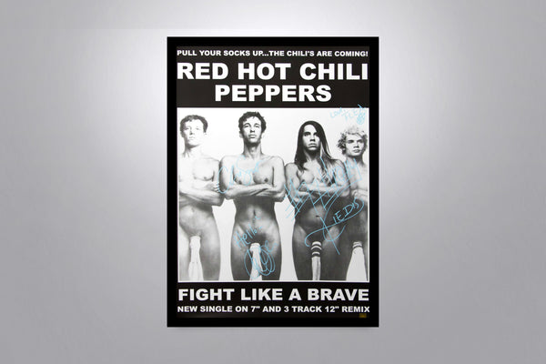 Red Hot Chili Peppers - Signed Poster + COA