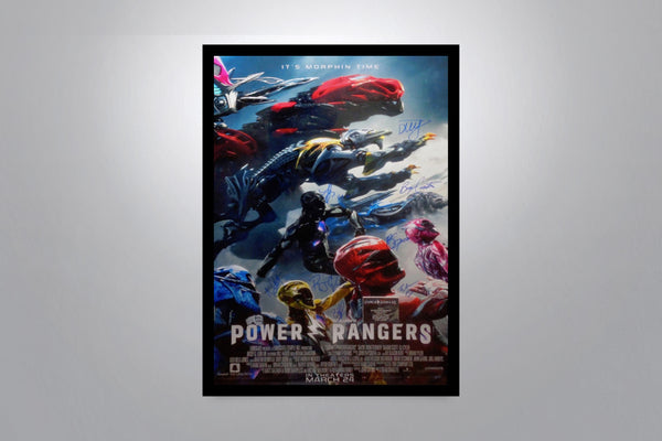 Power Rangers Signed Poster with COA