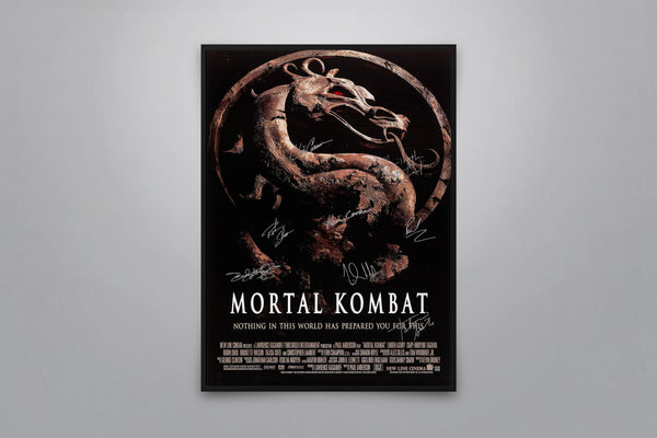 Mortal Kombat Signed Poster with COA