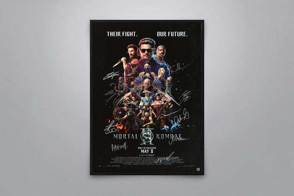 Mortal Kombat II Signed Poster with COA