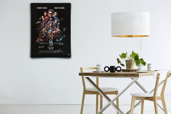 Mortal Kombat II Signed Poster with COA