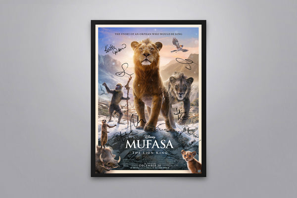 Mufasa: The Lion King - Signed Poster + COA