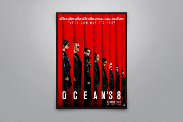 Ocean's Eight Signed Poster with COA