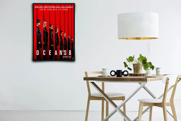 Ocean's Eight Signed Poster with COA
