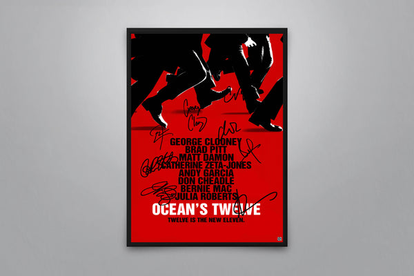 Ocean's Twelve Signed Poster with COA