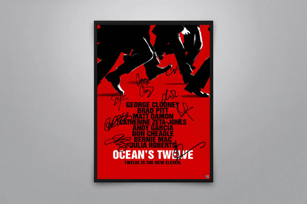 Ocean's Twelve Signed Poster with COA