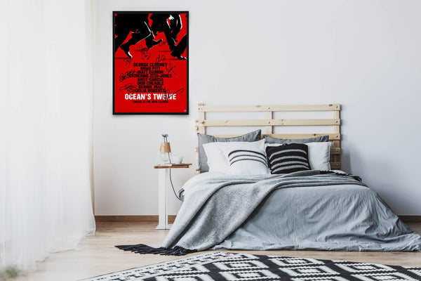 Ocean's Twelve Signed Poster with COA