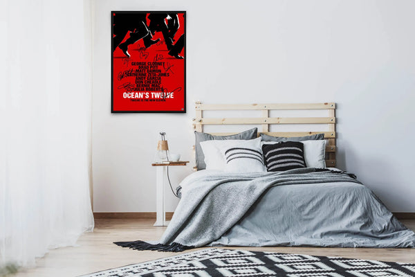 Ocean's Twelve Signed Poster with COA