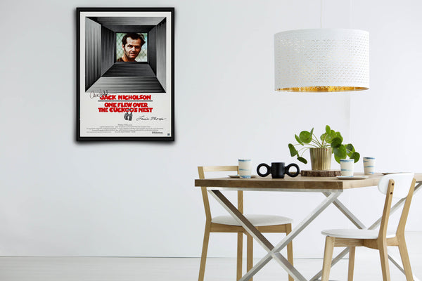 One Flew Over the Cuckoo's Nest Signed Poster with COA